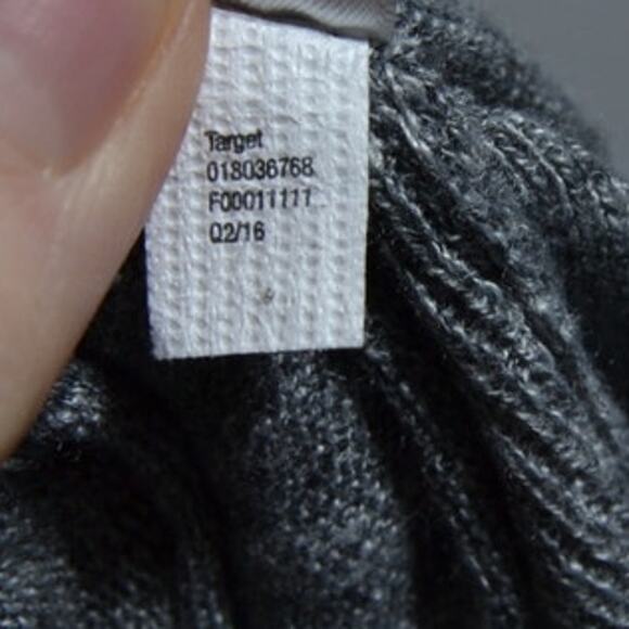 Merona Woman's Gray Open Front Cardigan Size Large - Picture 8 of 11